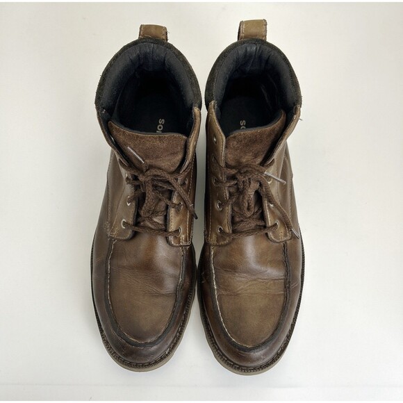 Sorel Madson II Moc Toe Boots Mens Size 11 Tobacco Brown Leather Waterproof main image 8